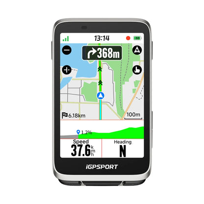 BiNavi Silver Touchscreen Cycling GPS Navigator 35hr Battery