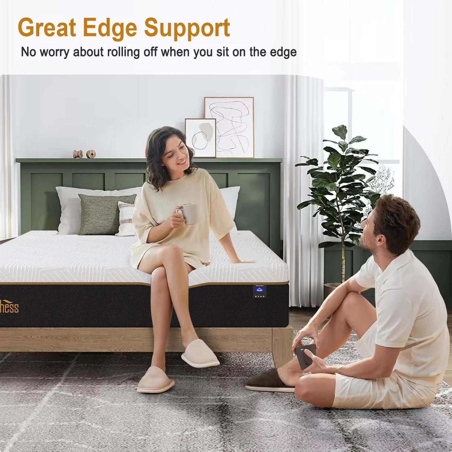 Double Bed Mattress Memory Foam EuroTop Style