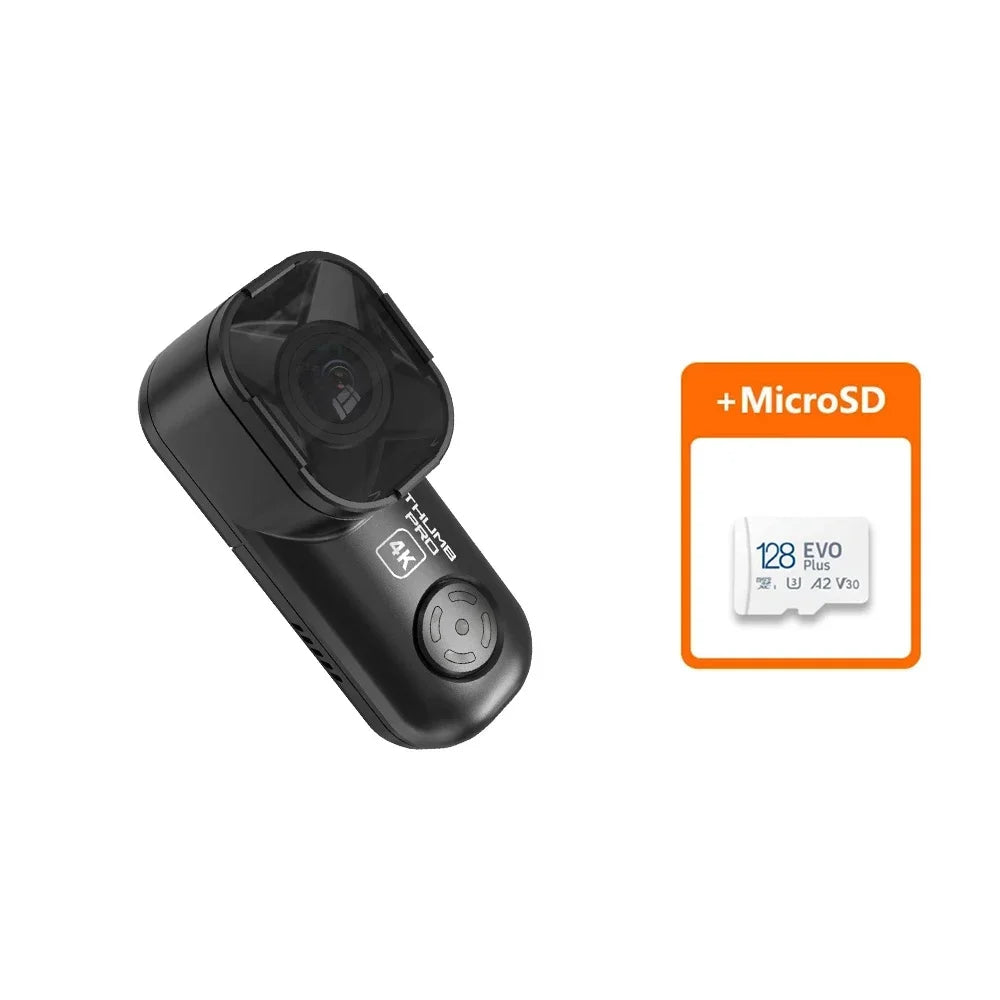 Wide Angle 4K HD Camera with 128GB Memory Card