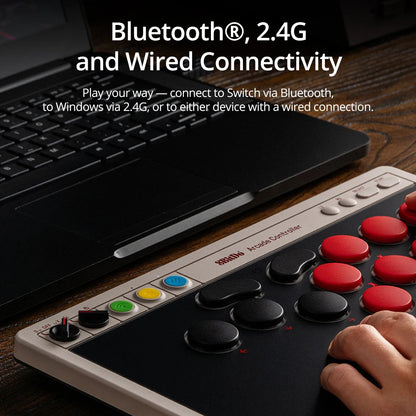 Low-Profile Mechanical Arcade Controller for Switch PC