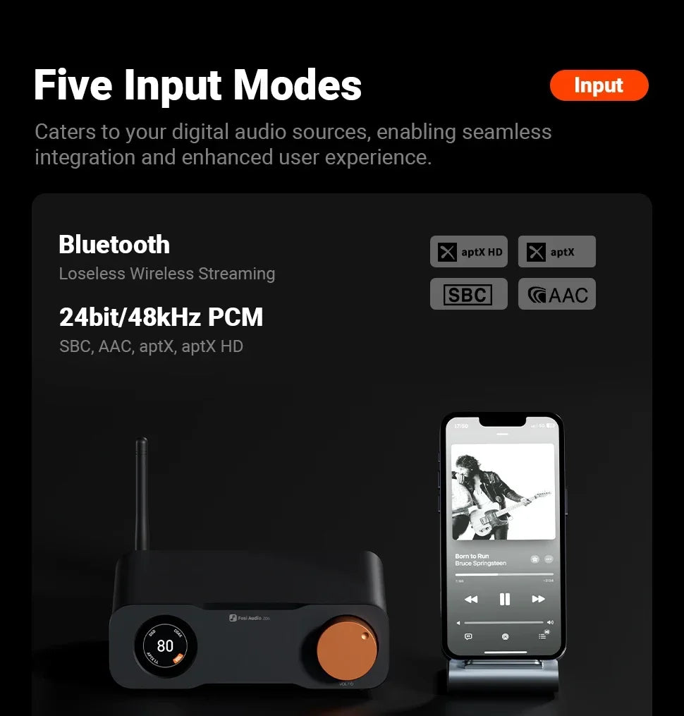 Bluetooth USB DAC Digital Audio Decoder with 12V Power Supply
