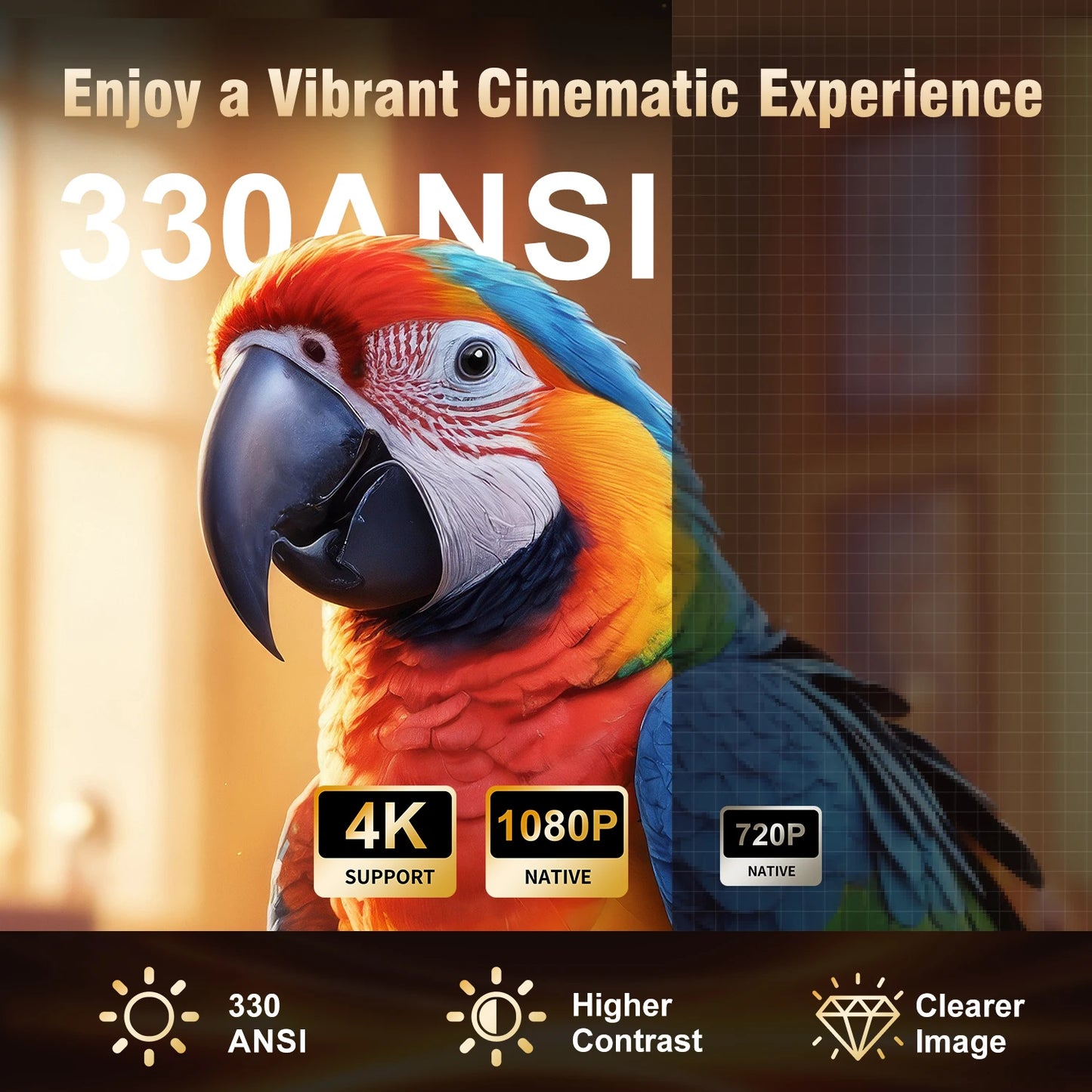 Mini Projector Auto Focus 4K 1080p with Android 11