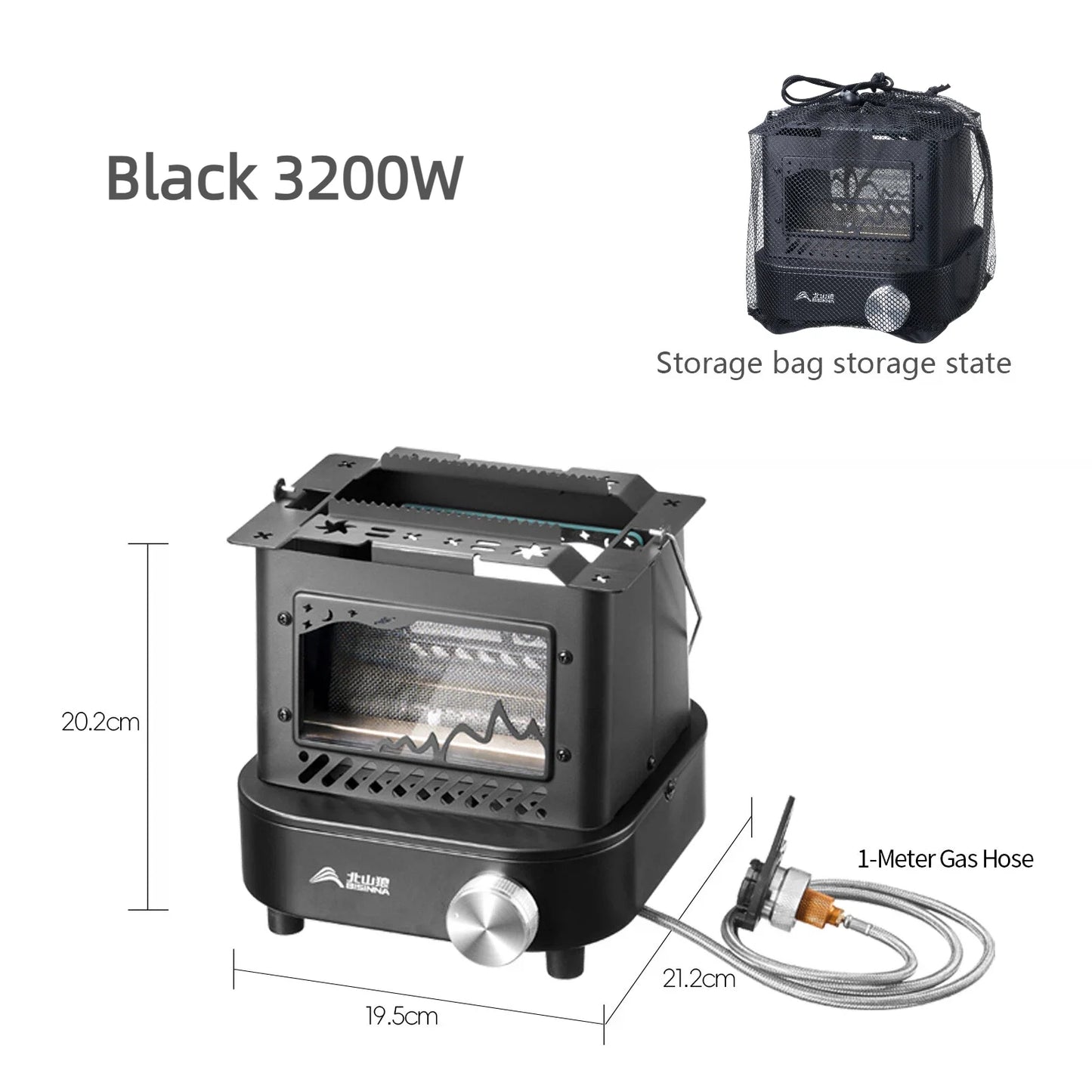 Compact Outdoor Heating Stove Portable Camping Gas Burner