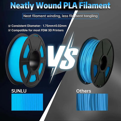 1.75mm Glow-in-the-Dark PLA 3D Printer Filament 1.1kg