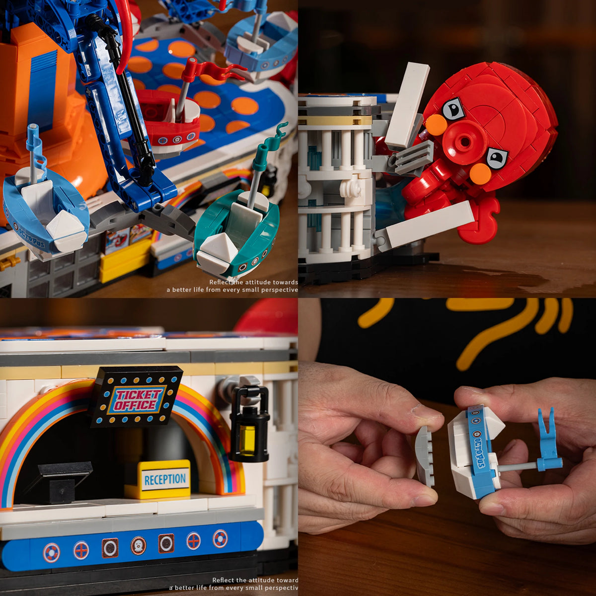 2144-Piece Electric Octopus Playground Building Blocks Set