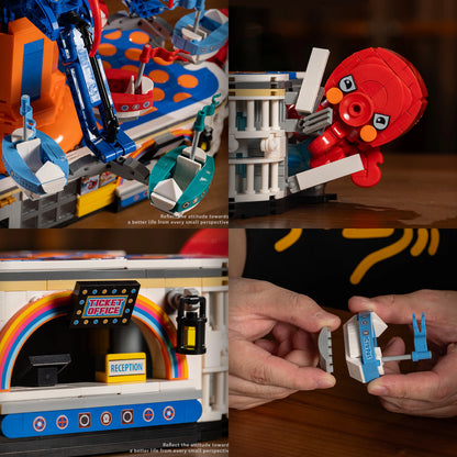 2144-Piece Electric Octopus Playground Building Blocks Set