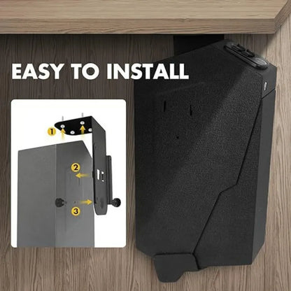 Quick Access Handgun Safe with Fingerprint and Key