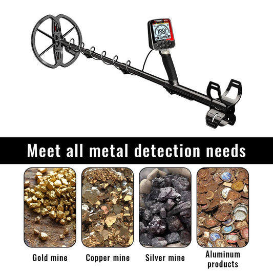 Portable Metal Detector 4 Modes LCD Display Rechargeable