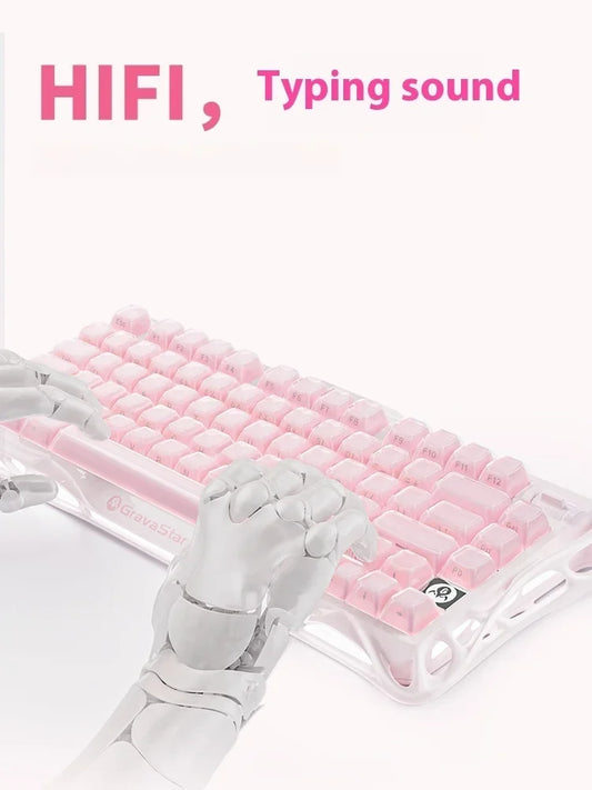 Blue Gaming Keyboard Wired/Bluetooth RGB Mechanical