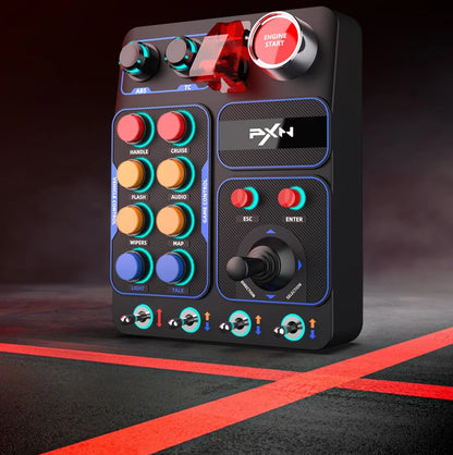 Simulator Racing Control Box with RGB Lighting for PC Games