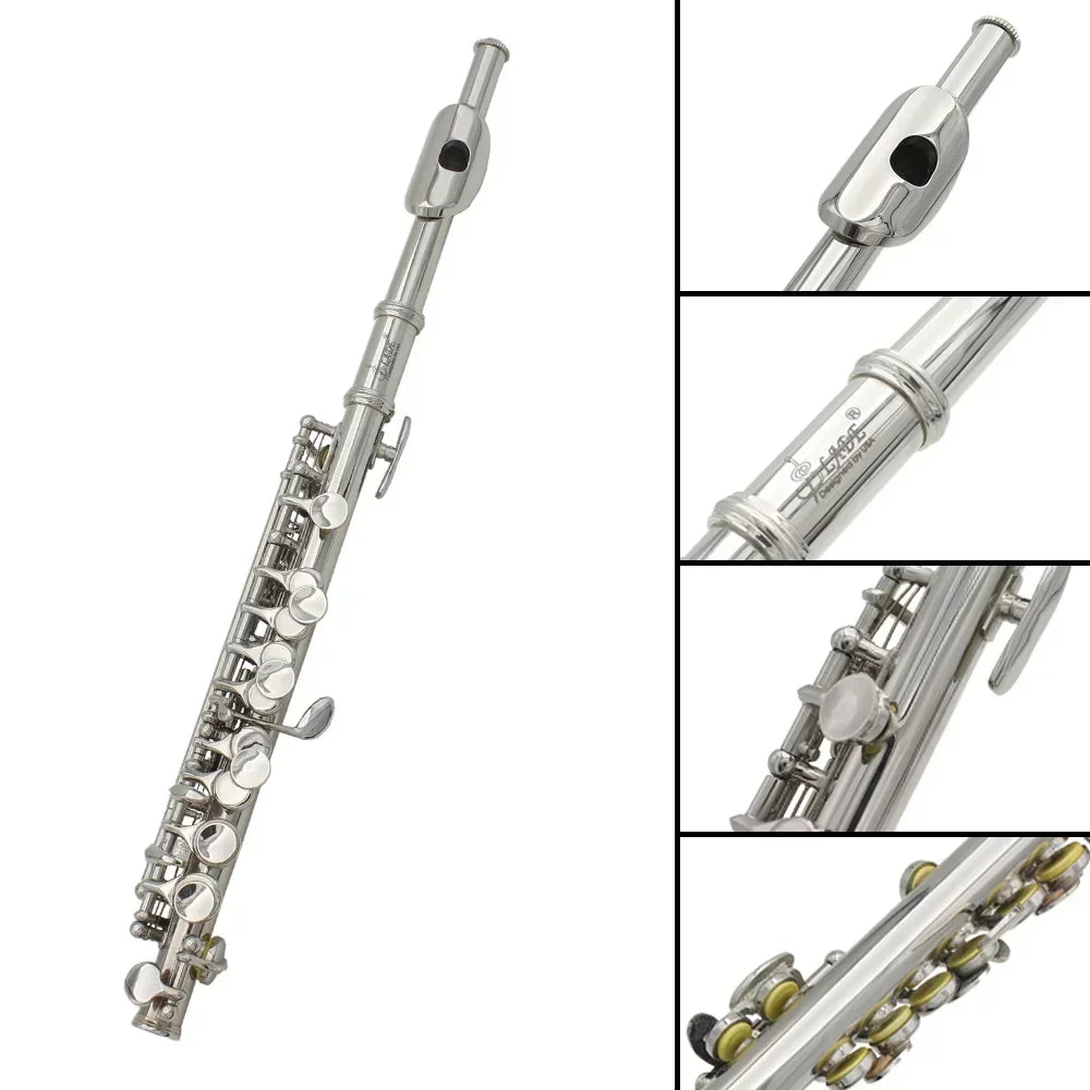 16-Hole Piccolo Flute with Accessories for Music Practice and Performance