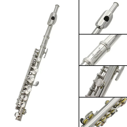 16-Hole Piccolo Flute with Accessories for Music Practice and Performance