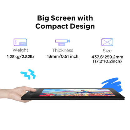 15.4 Inch Drawing Tablet Monitor with 16K Pressure