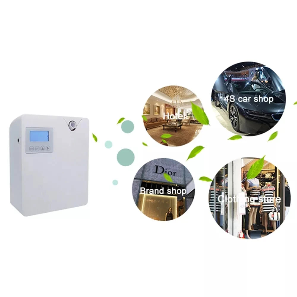 White Aromatherapy Air Freshener with Timer Settings