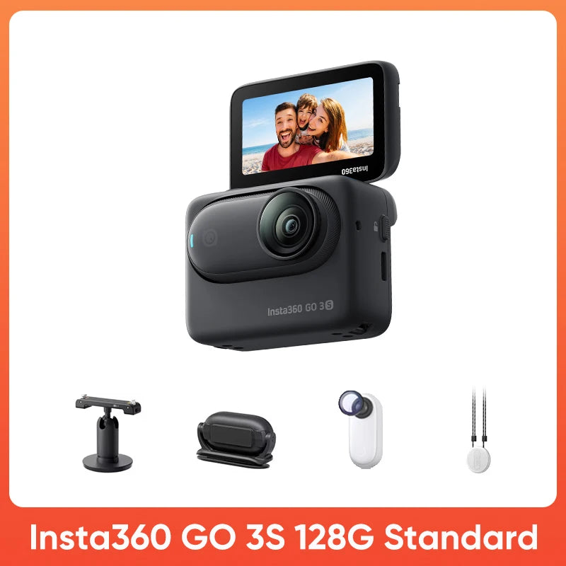 Hands-Free POV 4K Camera 128GB Black Compact