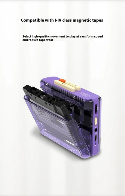 Portable Pink Cassette Player Classic Stereo