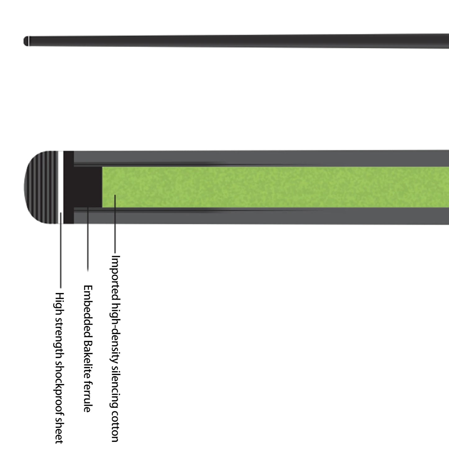 10.5mm Carbon Fiber Pool Cue Shaft for Enhanced Accuracy