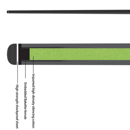 10.5mm Carbon Fiber Pool Cue Shaft for Enhanced Accuracy