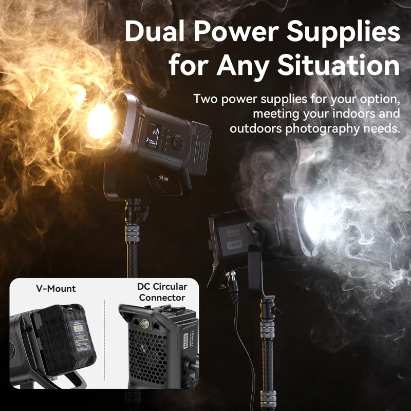 Rechargeable 200W Bi Color Video Light for Streaming