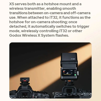 TTL Wireless Camera Flash with Magnetic Mount X5 Trigger