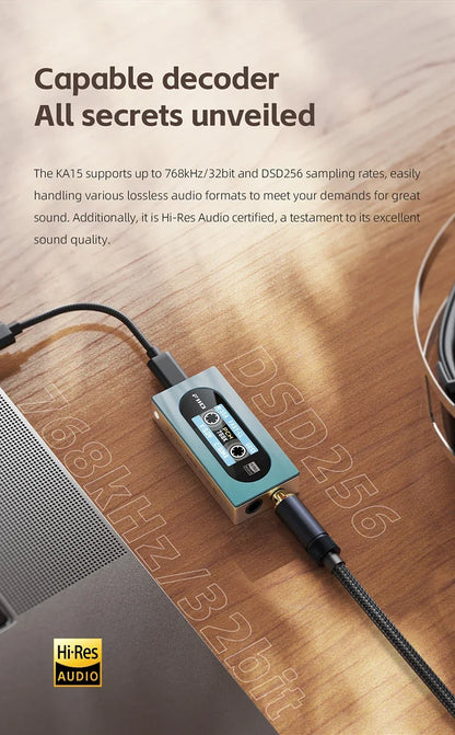 Compact USB DAC AMP for iPhone with Lightning Cable Blue