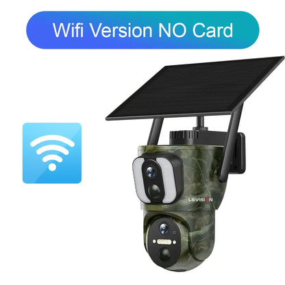 4K Dual Screen Solar Trail Camera with PIR Detection