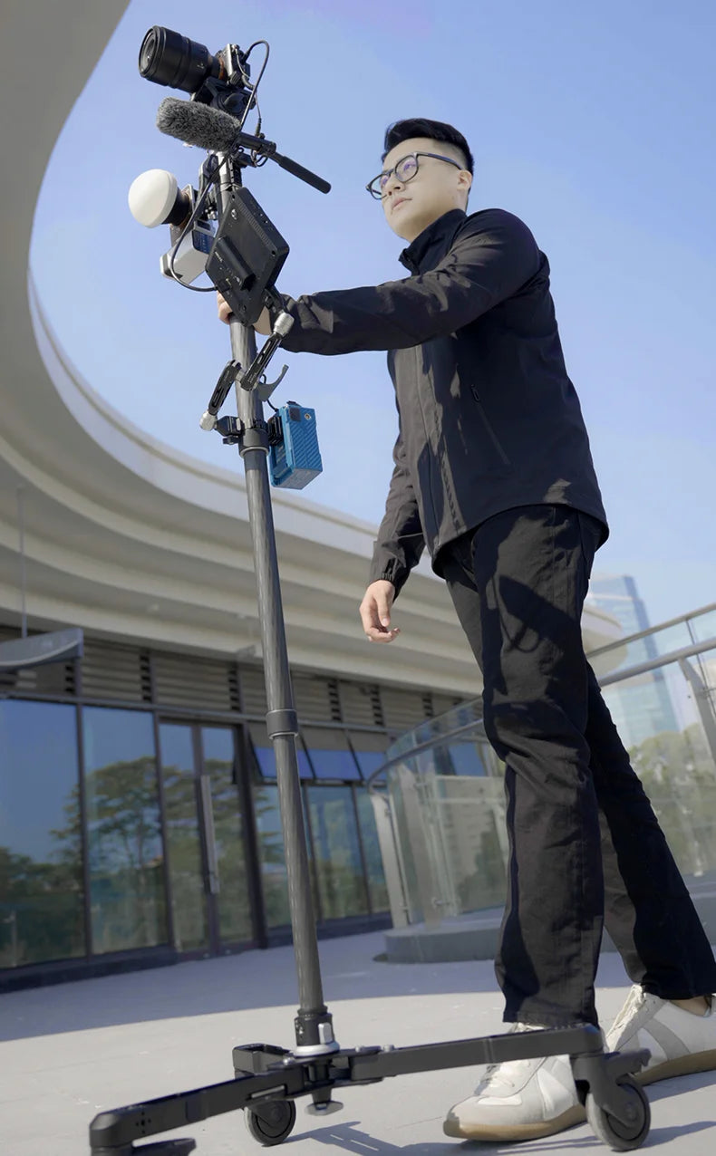 Monopod Dolly with Quick Release Knob for Tripod