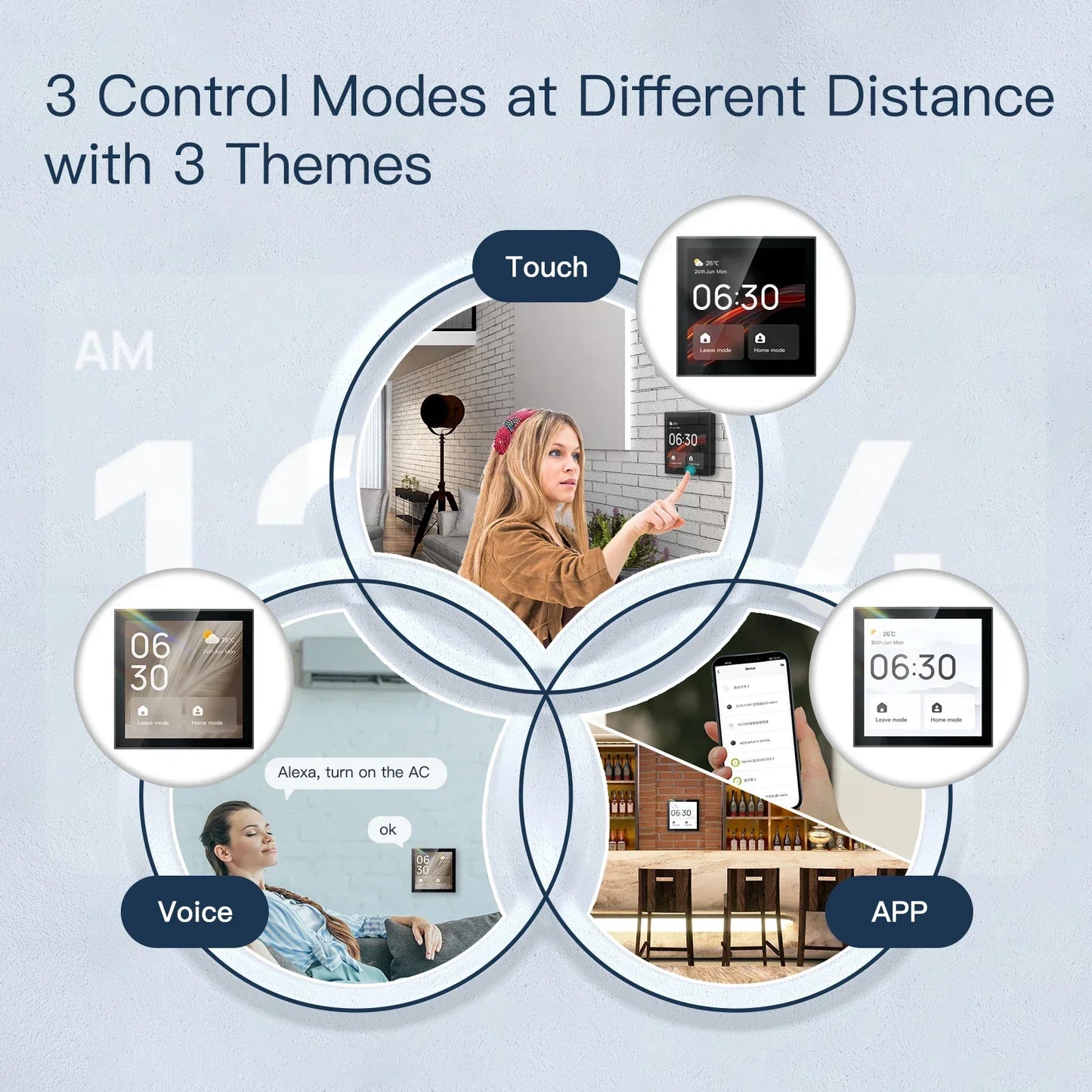 4 Inch Smart Touch Control Panel with Alexa and ZigBee