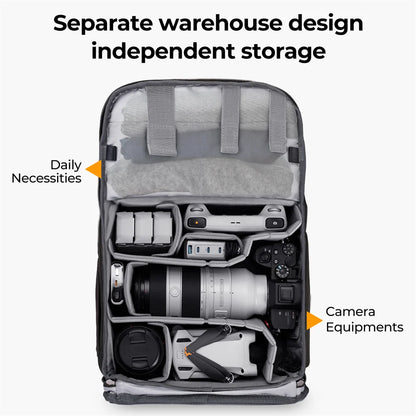 Outdoor Camera Backpack with Tripod Storage for Sony Canon Nikon
