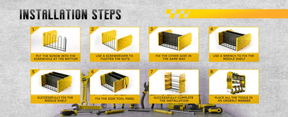 Power Tool Battery Holder Wall Rack Storage System