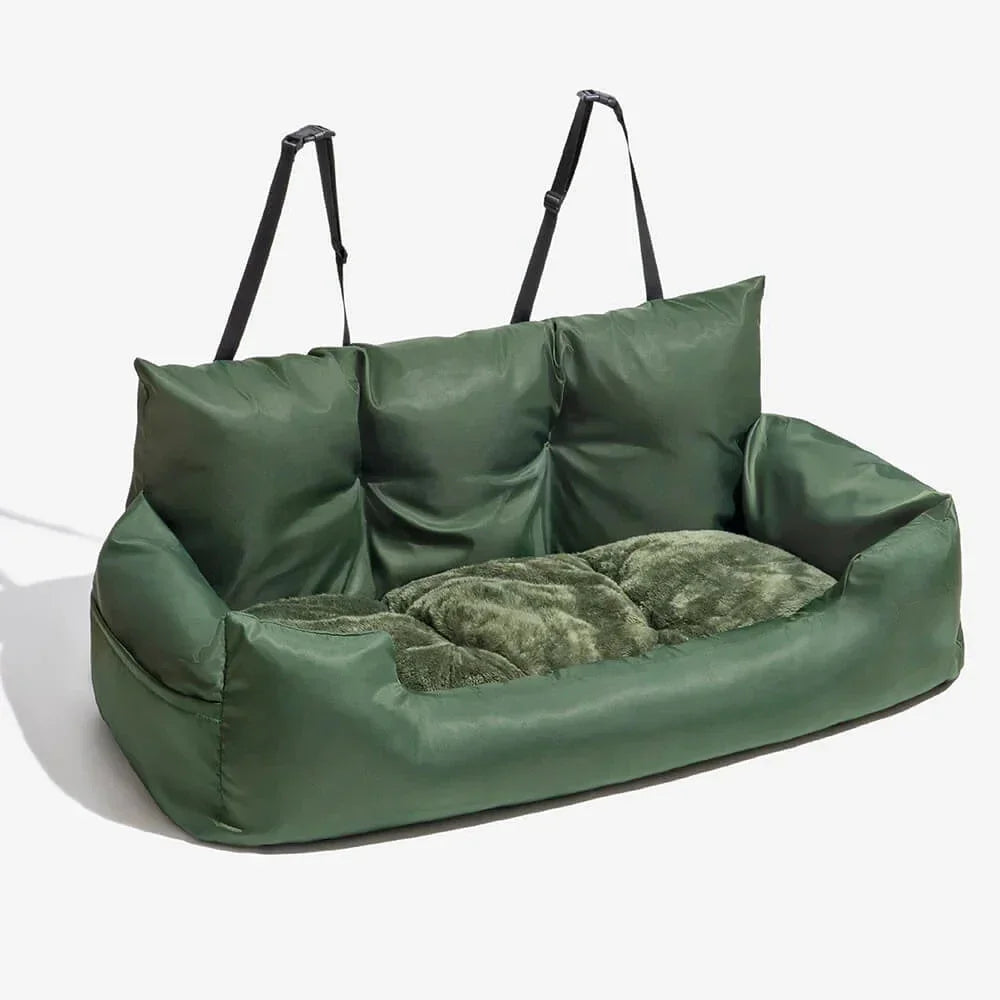Military Green Pet Car Seat Bed Travel Carrier