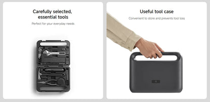Portable Electric Screwdriver Tool Kit with Storage Case