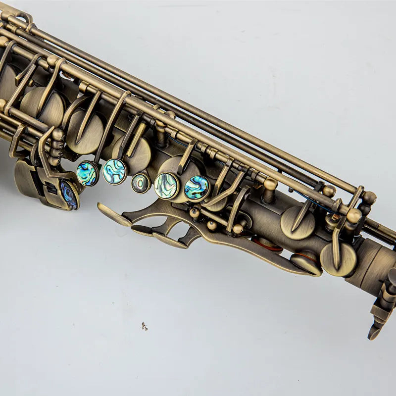 Antique Copper Alto Saxophone E-Flat Professional with Mouthpiece