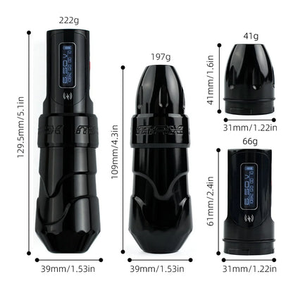 Portable Permanent Makeup Pen with Dual Batteries