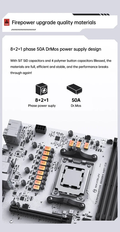 B650M AM5 WiFi DDR5 Motherboard 192GB