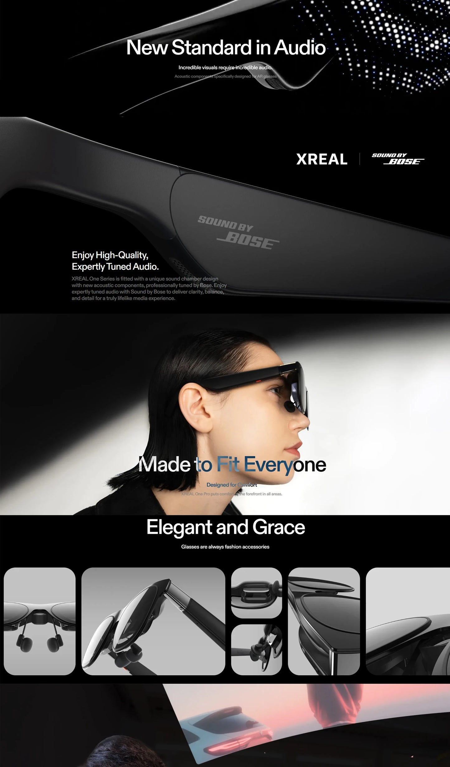 Portable AR Display Glasses 57° FOV Medium