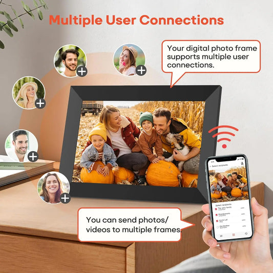 10.1" Smart WiFi Digital Photo Frame 32GB Storage