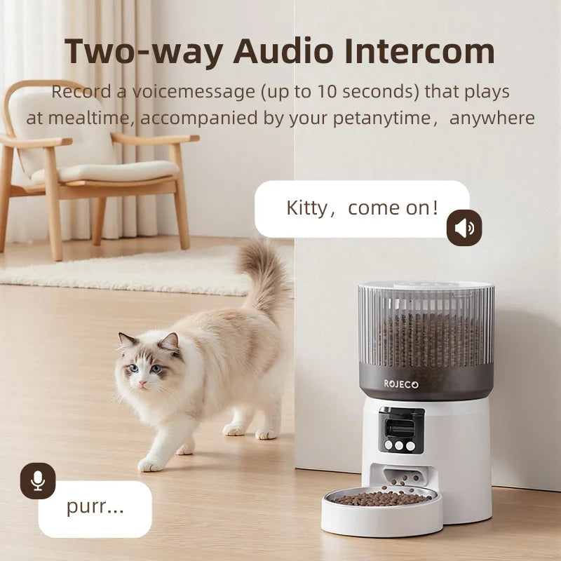 Automatic Cat Feeder with 1080P HD Camera and WiFi