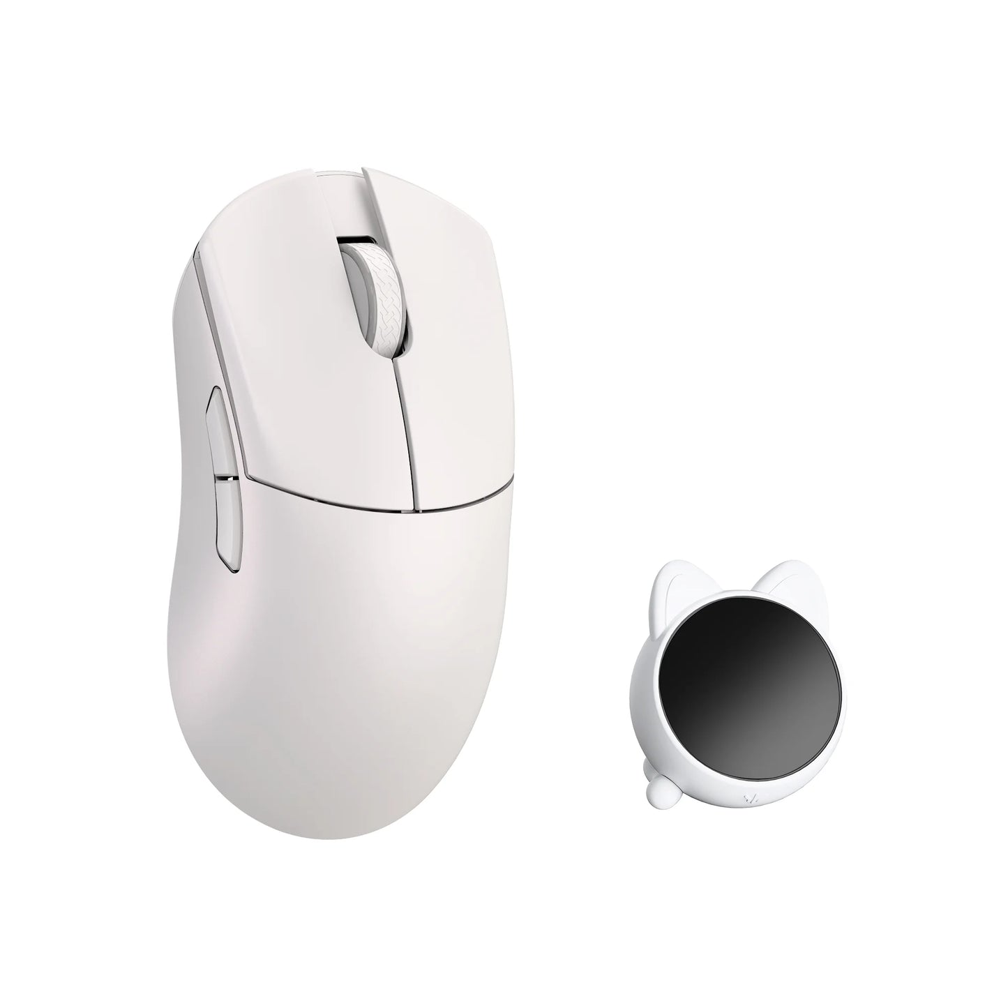 White Wireless Esports Mouse 8K Polling Optical Sensor