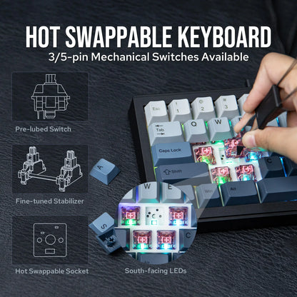 Smooth Linear Wisteria Keyboard Switch Pack 5-Pin