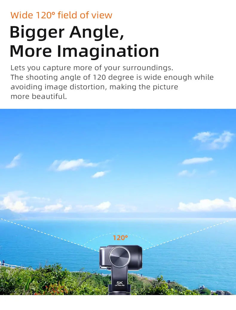 Portable 4K Vlogging Camcorder with Night Vision Camera