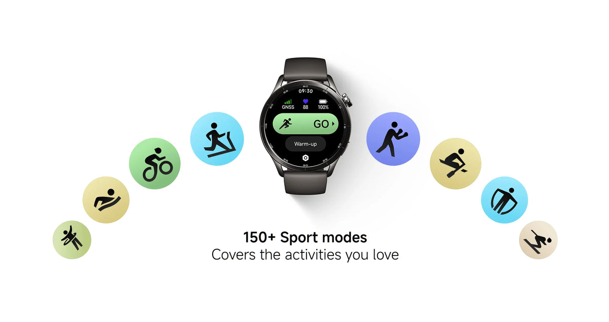 Smartwatch 1.48" AMOLED Health Monitoring 150+ Sports Modes