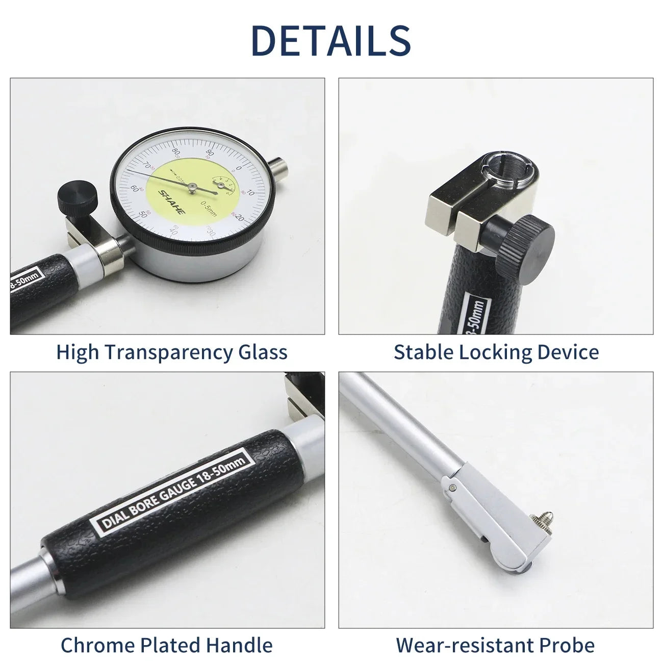 Precision Dial Bore Gauge Set 18–160mm for Engine Measurement