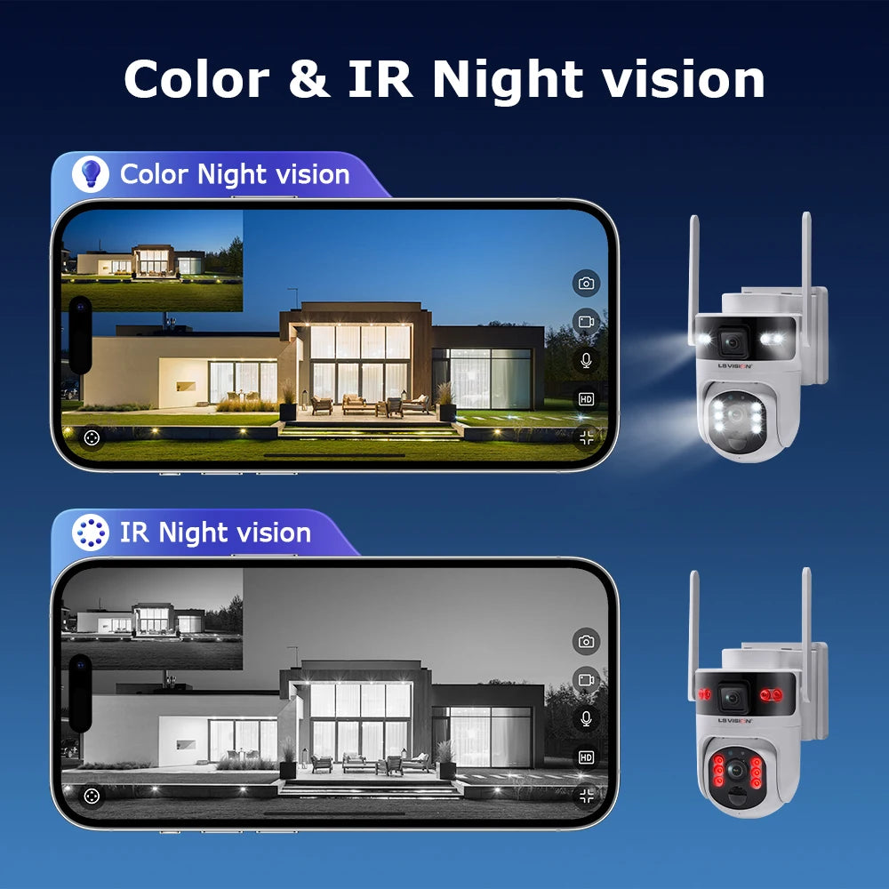 Dual Lens 8MP Solar WiFi CCTV Camera