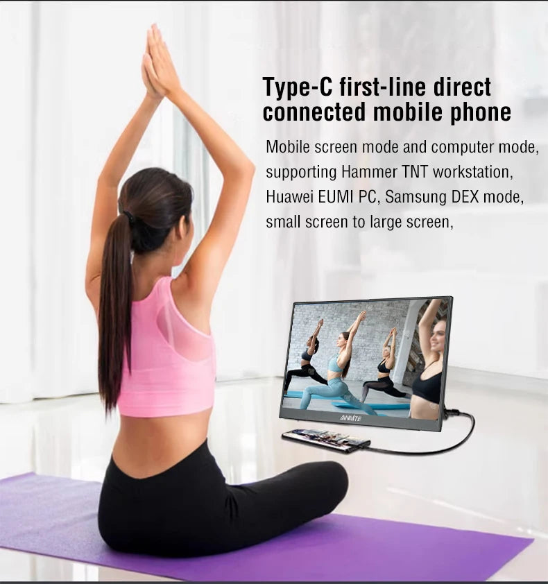 15.6" 1080P HDR Portable Touchscreen Monitor for Gaming