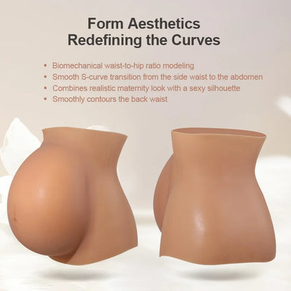 M Size Silicone False Pregnancy Belly for Photo Use