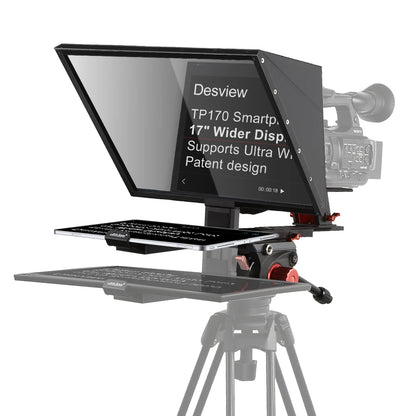 Portable DSLR Teleprompter with iPad and Smartphone Support