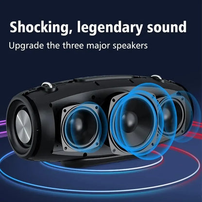 60W Wireless Outdoor Party Speaker with 3D Bass Blue