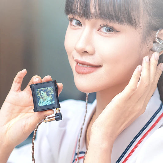 Portable HiFi USB DAC Music Player with Case Red Black