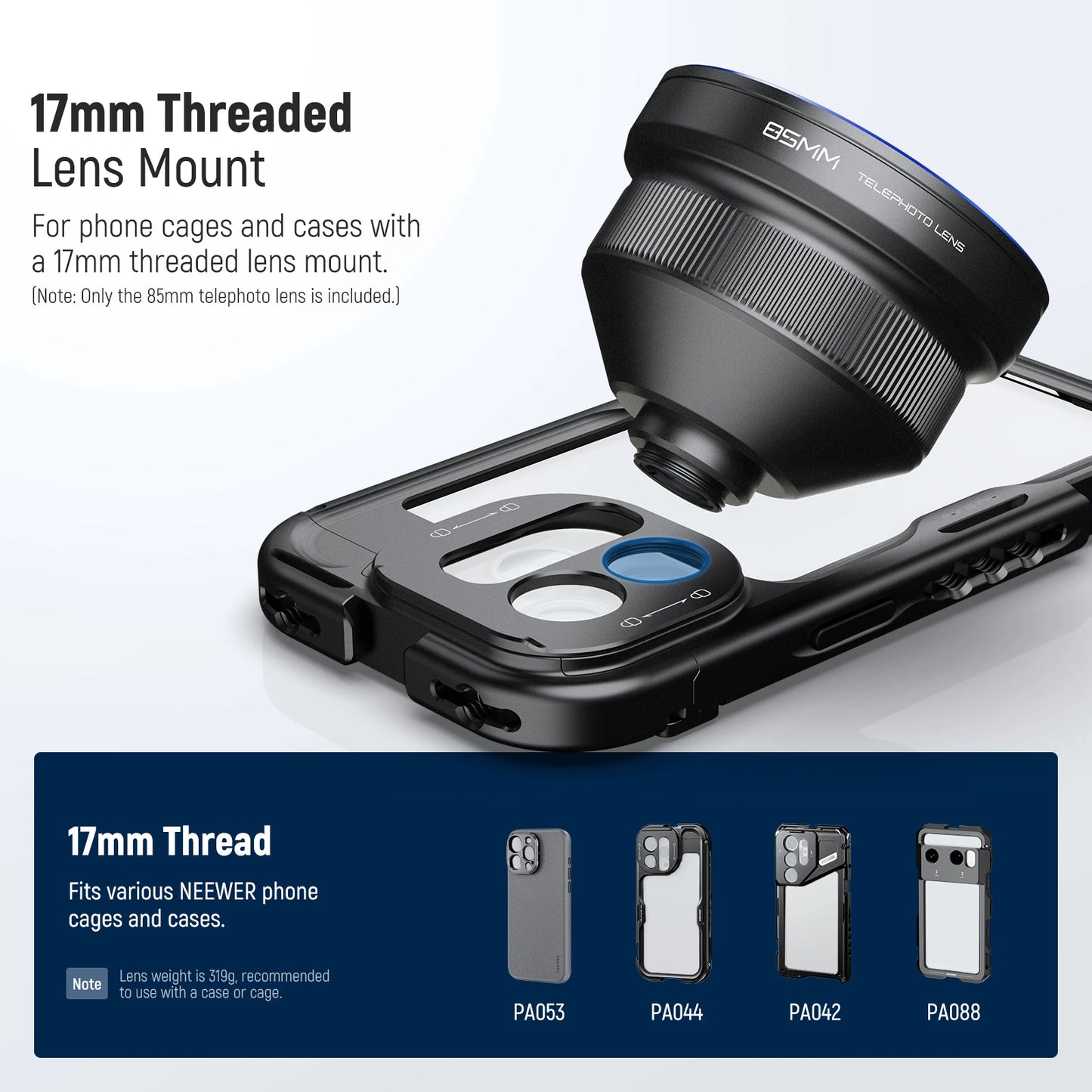 85mm HD Telephoto Phone Lens 2.5X Magnification